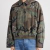 Embellished Printed Cotton-Twill Bomber Jacket - FR Embellished Printed Cotton-Twill Bomber Jacket - FR
