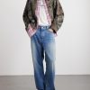 Embellished Printed Cotton-Twill Bomber Jacket - OU Embellished Printed Cotton-Twill Bomber Jacket - OU