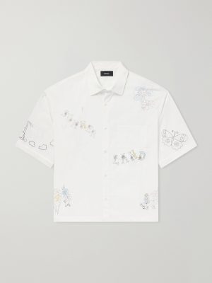 Scribble Cotton-Blend Poplin Shirt Scribble Cotton-Blend Poplin Shirt