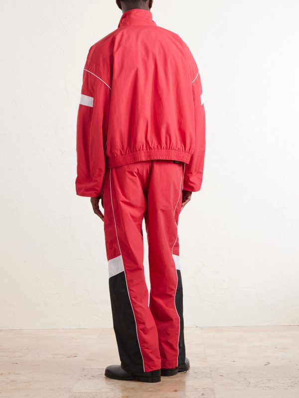 Logo-Embroidered Striped Nylon Jacket - BK Logo-Embroidered Striped Nylon Jacket - BK