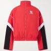Logo-Embroidered Striped Nylon Jacket Logo-Embroidered Striped Nylon Jacket
