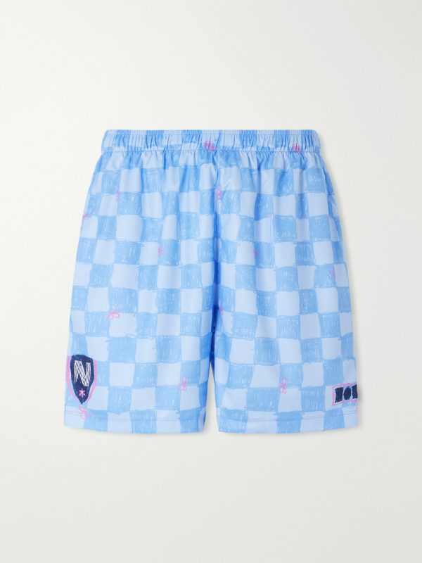 Scribble Straight-Leg Printed Jersey Shorts Scribble Straight-Leg Printed Jersey Shorts