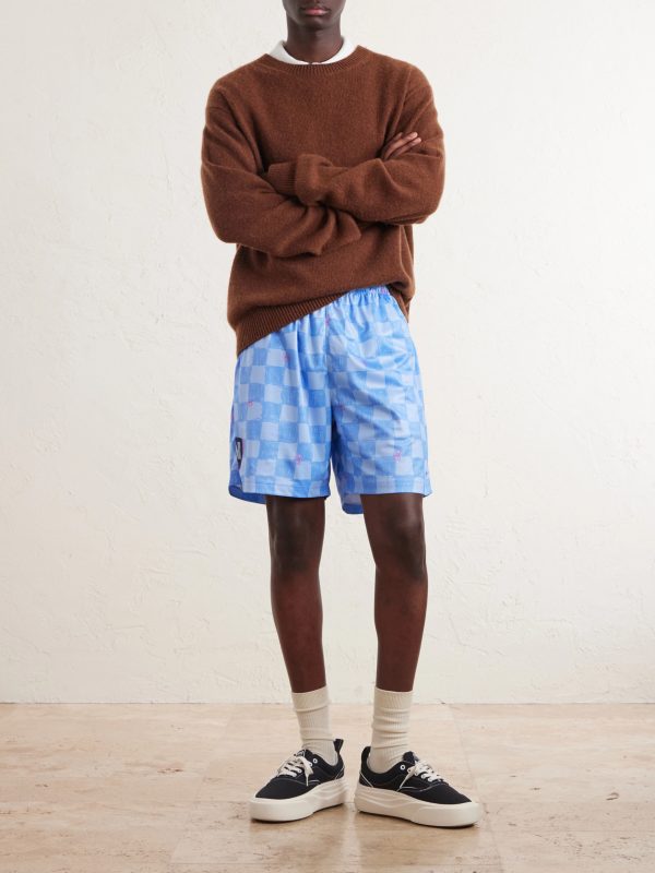 Scribble Straight-Leg Printed Jersey Shorts - OU Scribble Straight-Leg Printed Jersey Shorts - OU