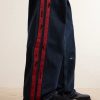 Destroyed Wide-Leg Striped Jeans - CU Destroyed Wide-Leg Striped Jeans - CU