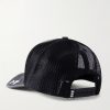Youth Enrichment Embroidered Distressed Cotton and Mesh Trucker Cap - BK Youth Enrichment Embroidered Distressed Cotton and Mesh Trucker Cap - BK