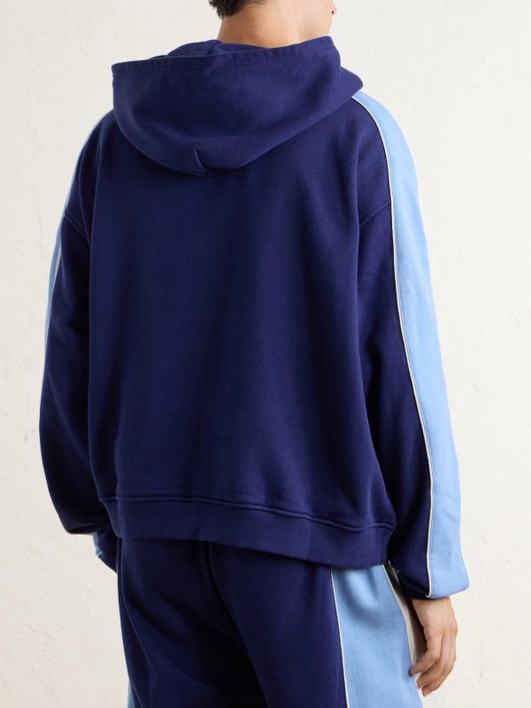 Ollie Logo-Embroidered Cotton-Jersey Hoodie - BK