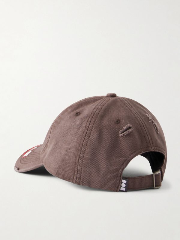 Miracle Distressed Logo-Embroidered Cotton-Twill Cap - BK Miracle Distressed Logo-Embroidered Cotton-Twill Cap - BK