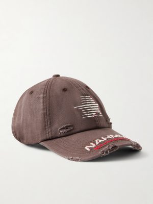 Miracle Distressed Logo-Embroidered Cotton-Twill Cap Miracle Distressed Logo-Embroidered Cotton-Twill Cap