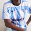 Scribble Logo-Print Striped Jersey T-Shirt - CU Scribble Logo-Print Striped Jersey T-Shirt - CU