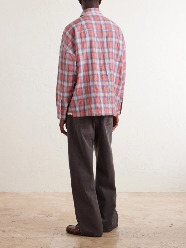 Checked Cotton-Blend Shirt - BK Checked Cotton-Blend Shirt - BK