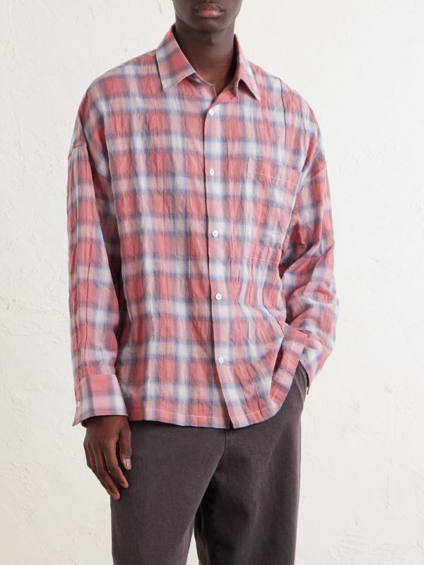 Checked Cotton-Blend Shirt - FR Checked Cotton-Blend Shirt - FR