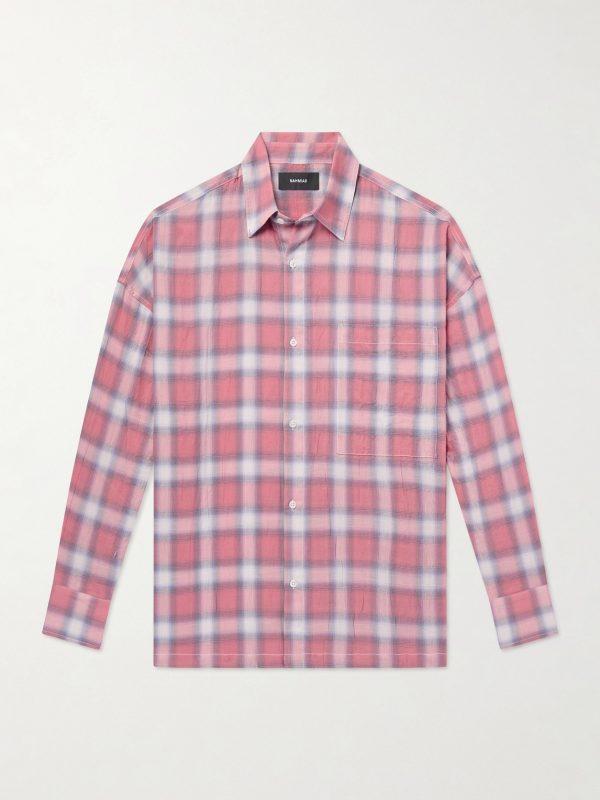 Checked Cotton-Blend Shirt Checked Cotton-Blend Shirt