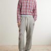 Youth Enrichment Wide-Leg Logo-Print Distressed Cotton Sweatpants - OU Youth Enrichment Wide-Leg Logo-Print Distressed Cotton Sweatpants - OU