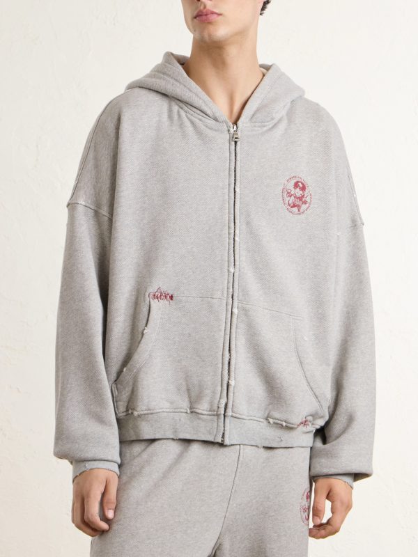 Youth Enrichment Logo-Print Cotton-Jersey Zip-Up Hoodie - FR