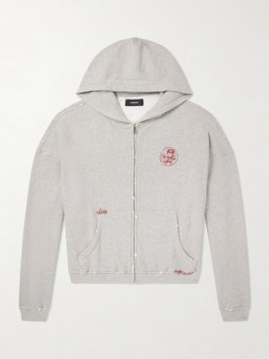 Youth Enrichment Logo-Print Cotton-Jersey Zip-Up Hoodie Youth Enrichment Logo-Print Cotton-Jersey Zip-Up Hoodie