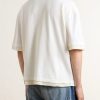 Destroyed Logo-Print Pointelle-Knit Cotton Polo Shirt - BK