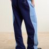 Ollie Wide-Leg Striped Cotton-Jersey Sweatpants - BK Ollie Wide-Leg Striped Cotton-Jersey Sweatpants - BK