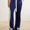 Ollie Wide-Leg Striped Cotton-Jersey Sweatpants - FR Ollie Wide-Leg Striped Cotton-Jersey Sweatpants - FR