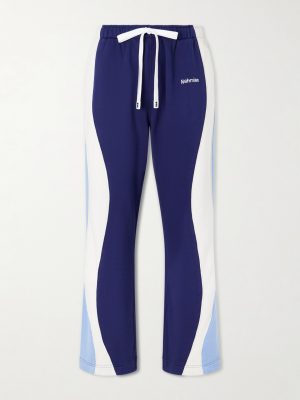 Ollie Wide-Leg Striped Cotton-Jersey Sweatpants Ollie Wide-Leg Striped Cotton-Jersey Sweatpants