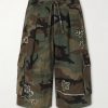 Wide-Leg Printed Cotton Shorts Wide-Leg Printed Cotton Shorts