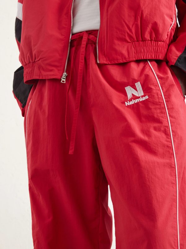 Straight-leg Logo-Embroidered Nylon Trousers - CU Straight-leg Logo-Embroidered Nylon Trousers - CU