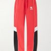 Straight-leg Logo-Embroidered Nylon Trousers Straight-leg Logo-Embroidered Nylon Trousers