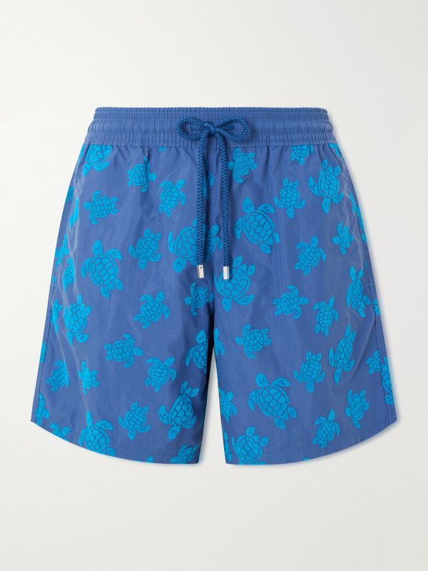 Moorea Straight-Leg Mid-Length Printed Recycled Swim Shorts Moorea Straight-Leg Mid-Length Printed Recycled Swim Shorts