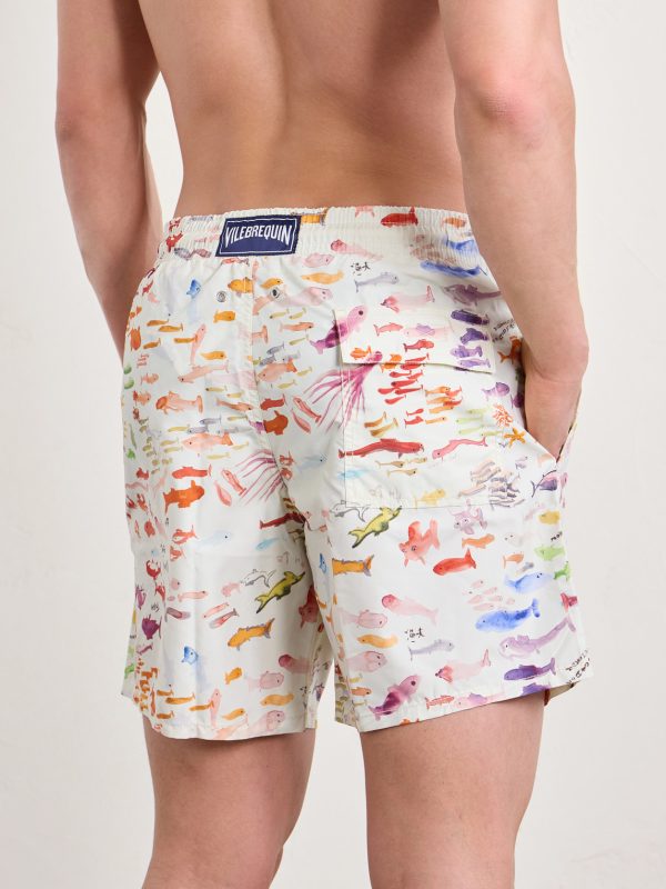 Moorea Straight-Leg Mid-Length Printed Recycled Swim Shorts - BK Moorea Straight-Leg Mid-Length Printed Recycled Swim Shorts - BK