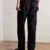 Pacha Straight-Leg Linen Drawstring Trousers - BK
