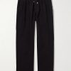 Pacha Straight-Leg Linen Drawstring Trousers