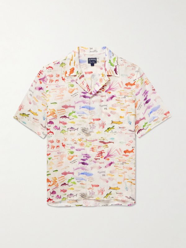 + Fabrice Hybert Charli Printed Linen Shirt + Fabrice Hybert Charli Printed Linen Shirt