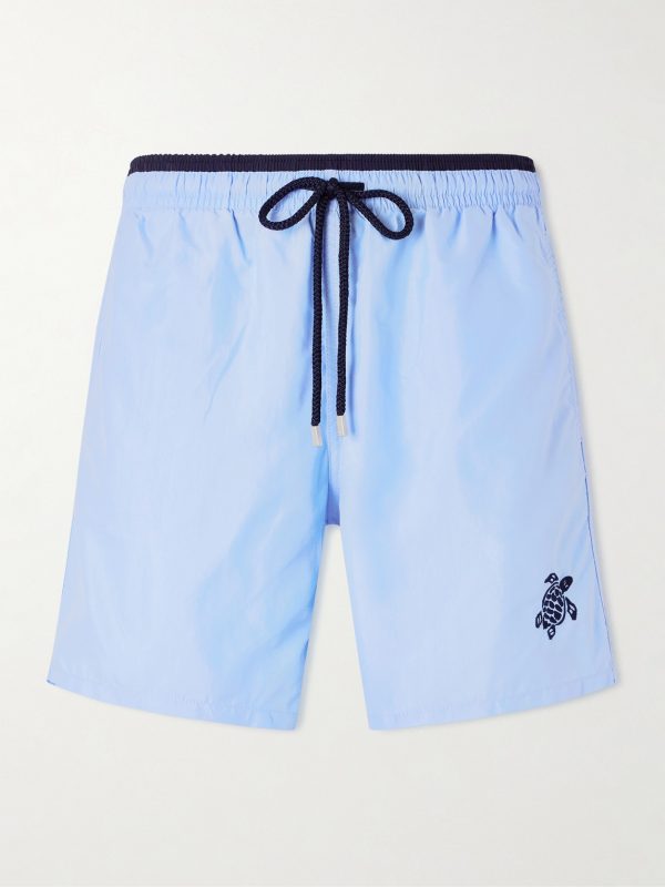 Moka Straight-Leg Mid-Length ECONYL® Swim Shorts Moka Straight-Leg Mid-Length ECONYL® Swim Shorts