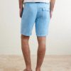 Straight-Leg Garment-Dyed Linen Shorts - BK Straight-Leg Garment-Dyed Linen Shorts - BK