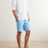 Straight-Leg Garment-Dyed Linen Shorts - OU Straight-Leg Garment-Dyed Linen Shorts - OU