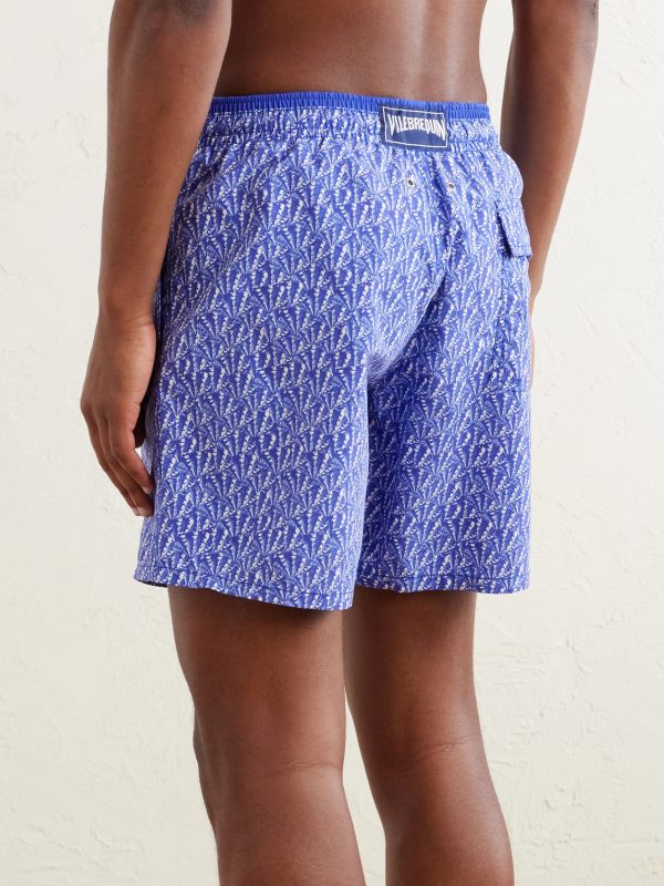 Moka Straight-Leg Mid-Length Printed ECONYL® Swim Shorts - BK Moka Straight-Leg Mid-Length Printed ECONYL® Swim Shorts - BK