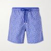 Moka Straight-Leg Mid-Length Printed ECONYL® Swim Shorts Moka Straight-Leg Mid-Length Printed ECONYL® Swim Shorts