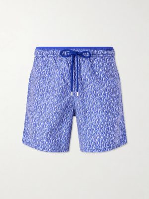 Moka Straight-Leg Mid-Length Printed ECONYL® Swim Shorts