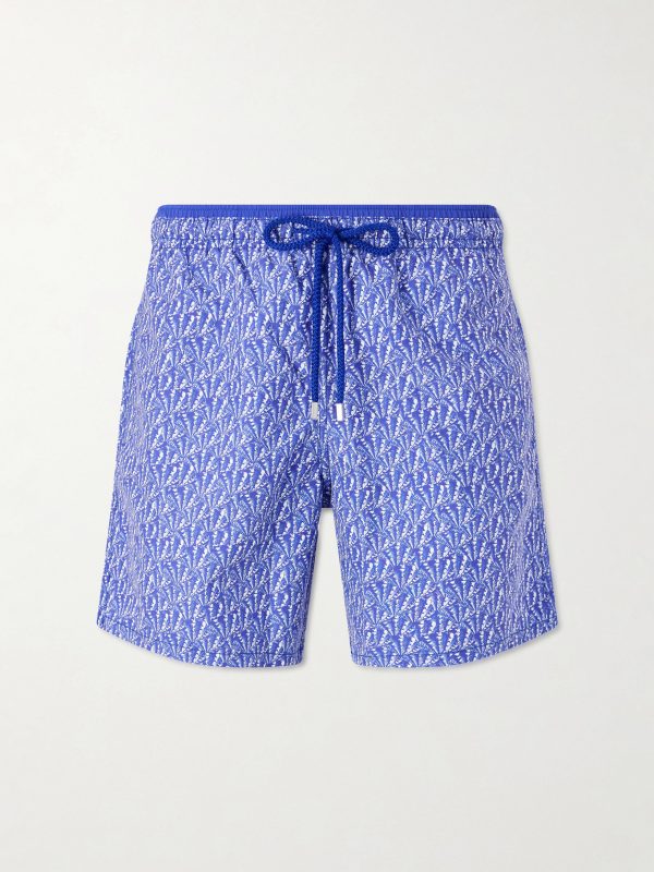 Moka Straight-Leg Mid-Length Printed ECONYL® Swim Shorts Moka Straight-Leg Mid-Length Printed ECONYL® Swim Shorts