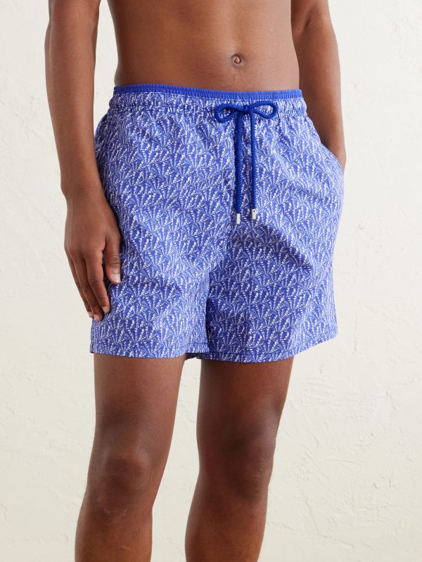 Moka Straight-Leg Mid-Length Printed ECONYL® Swim Shorts - OU Moka Straight-Leg Mid-Length Printed ECONYL® Swim Shorts - OU