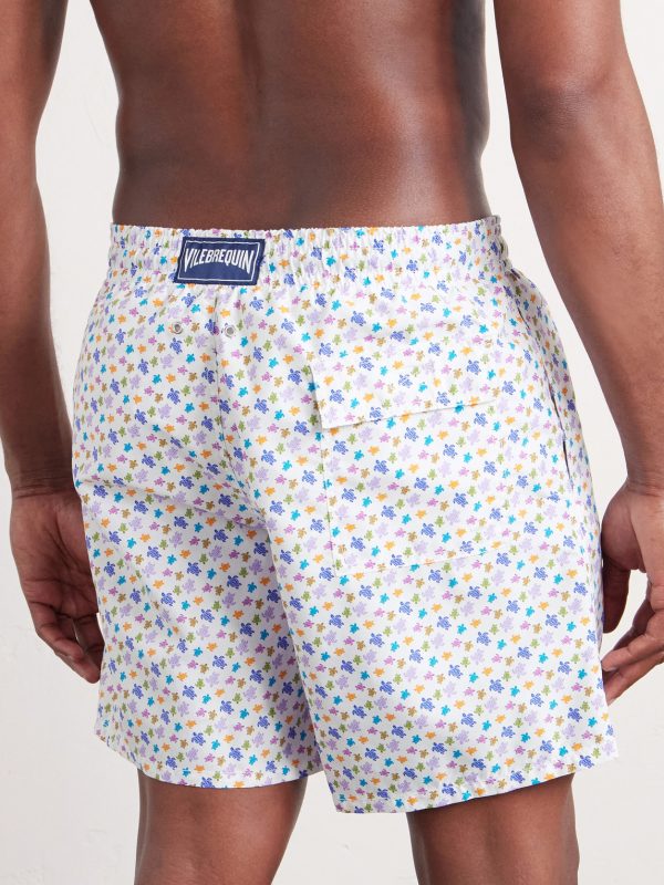 Moorea Straight-Leg Mid-Length Printed Swim Shorts - BK