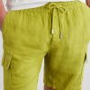 Straight-Leg Linen Drawstring Cargo Shorts - CU Straight-Leg Linen Drawstring Cargo Shorts - CU