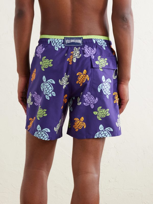 Moka Straight-Leg Mid-Length Printed ECONYL® Swim Shorts - BK Moka Straight-Leg Mid-Length Printed ECONYL® Swim Shorts - BK
