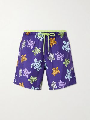 Moka Straight-Leg Mid-Length Printed ECONYL® Swim Shorts