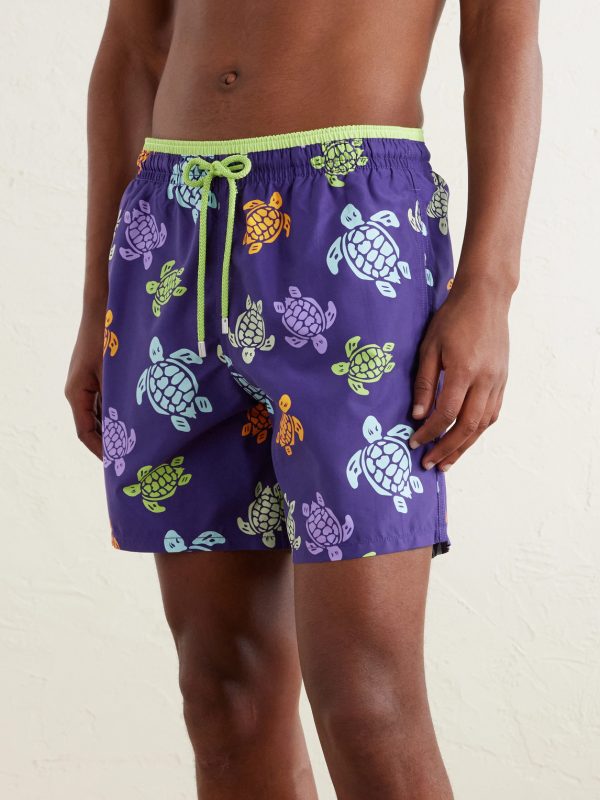 Moka Straight-Leg Mid-Length Printed ECONYL® Swim Shorts - OU Moka Straight-Leg Mid-Length Printed ECONYL® Swim Shorts - OU