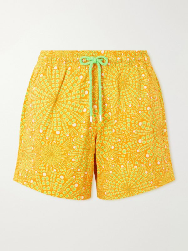 Moorise Straight-Leg Mid-Length Printed Recycled Swim Shorts Moorise Straight-Leg Mid-Length Printed Recycled Swim Shorts