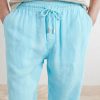 Pacha Straight-Leg Linen Drawstring Trousers - CU Pacha Straight-Leg Linen Drawstring Trousers - CU