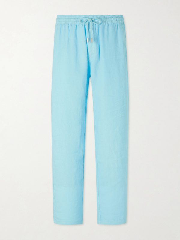 Pacha Straight-Leg Linen Drawstring Trousers Pacha Straight-Leg Linen Drawstring Trousers