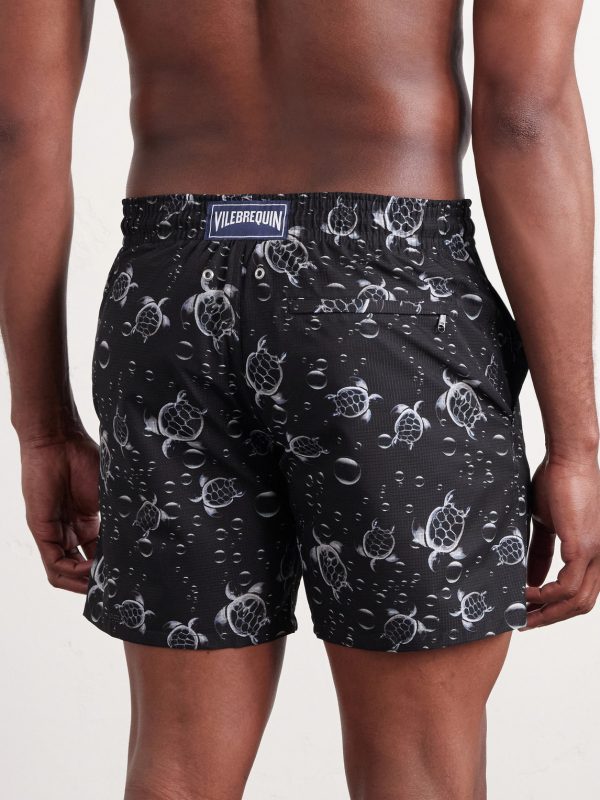 Mahina Straight-Leg Mid-Length Printed Swim Shorts - BK Mahina Straight-Leg Mid-Length Printed Swim Shorts - BK