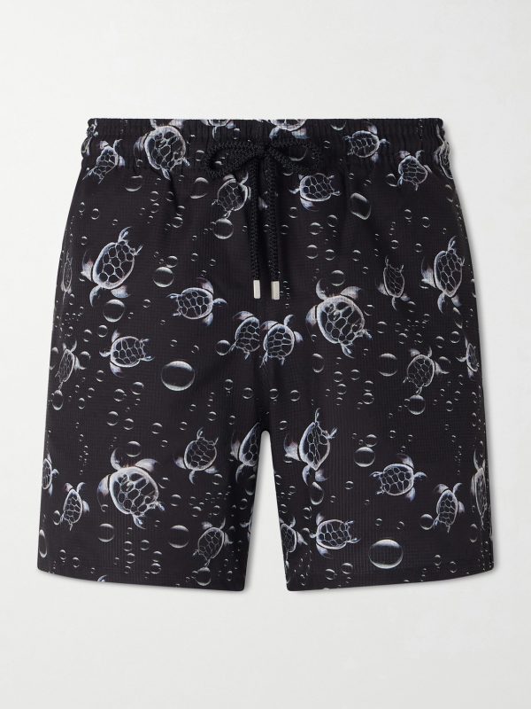 Mahina Straight-Leg Mid-Length Printed Swim Shorts Mahina Straight-Leg Mid-Length Printed Swim Shorts