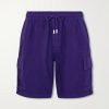 Straight-Leg Linen Drawstring Cargo Shorts Straight-Leg Linen Drawstring Cargo Shorts